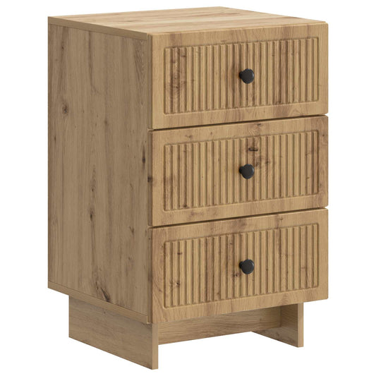 vidaXL Κομοδίνο Artisan Δρυς 43 x 41 x 66,5 εκ. Επεξεργασμένο Ξύλο