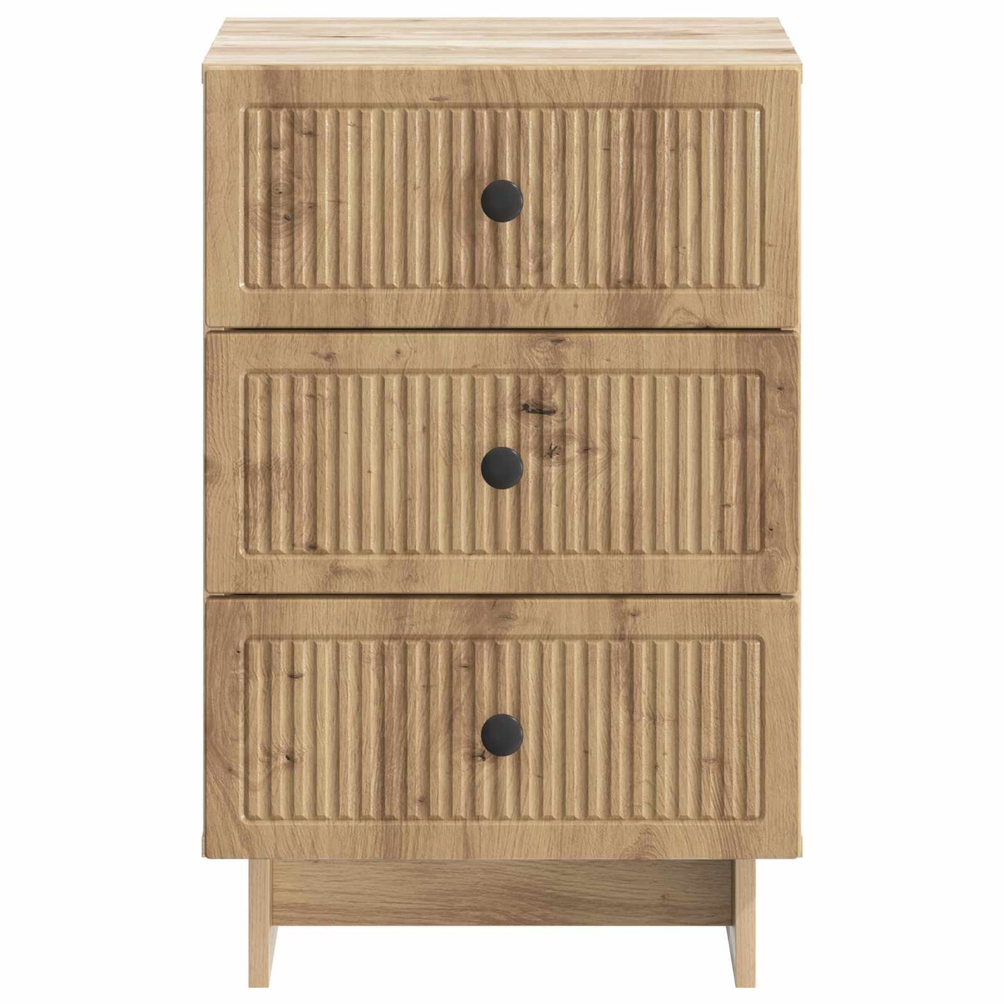 vidaXL Κομοδίνο Artisan Δρυς 43 x 41 x 66,5 εκ. Επεξεργασμένο Ξύλο