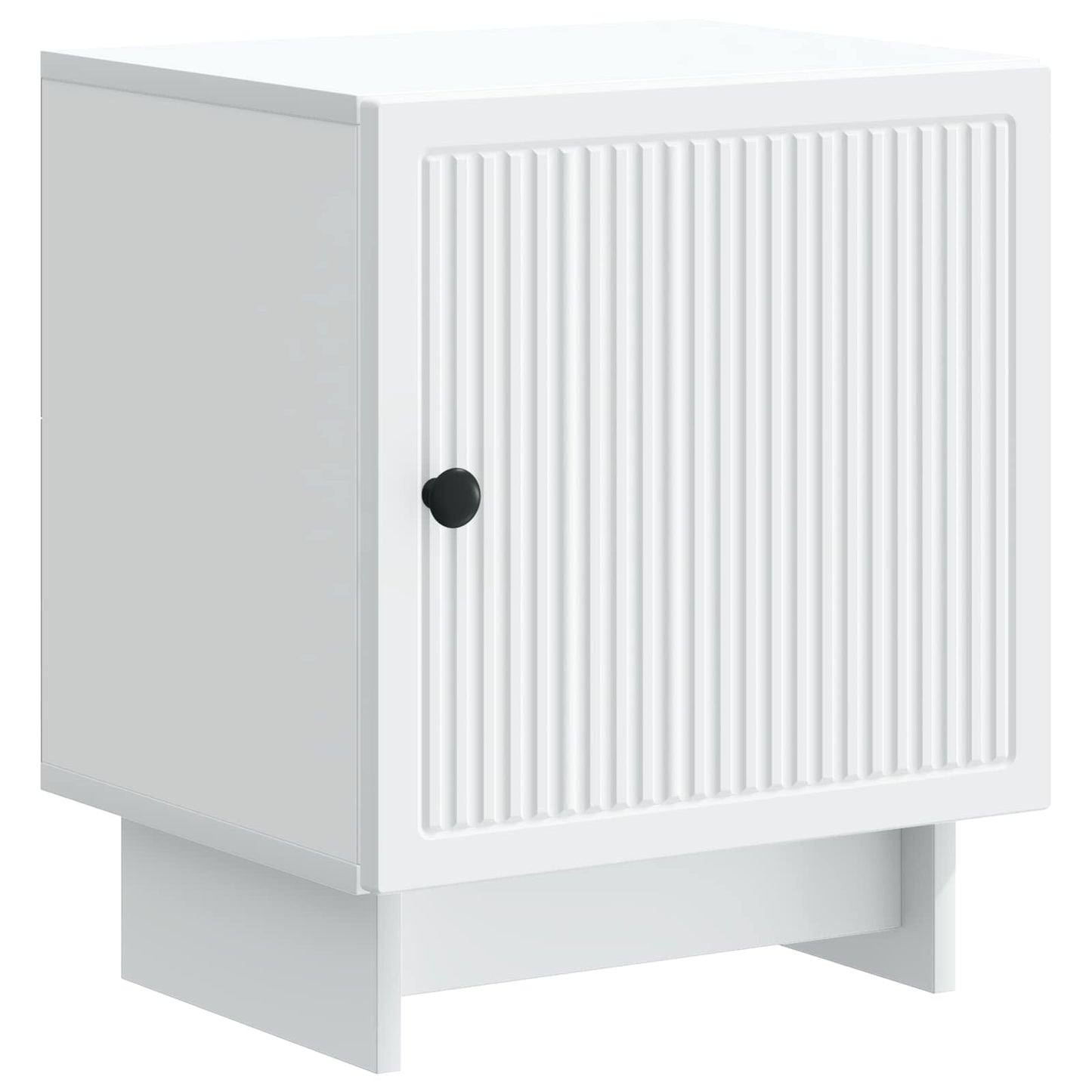 vidaXL Κομοδίνο Λευκό 43 x 34,5 x 50 εκ Επεξεργασμένο Ξύλο