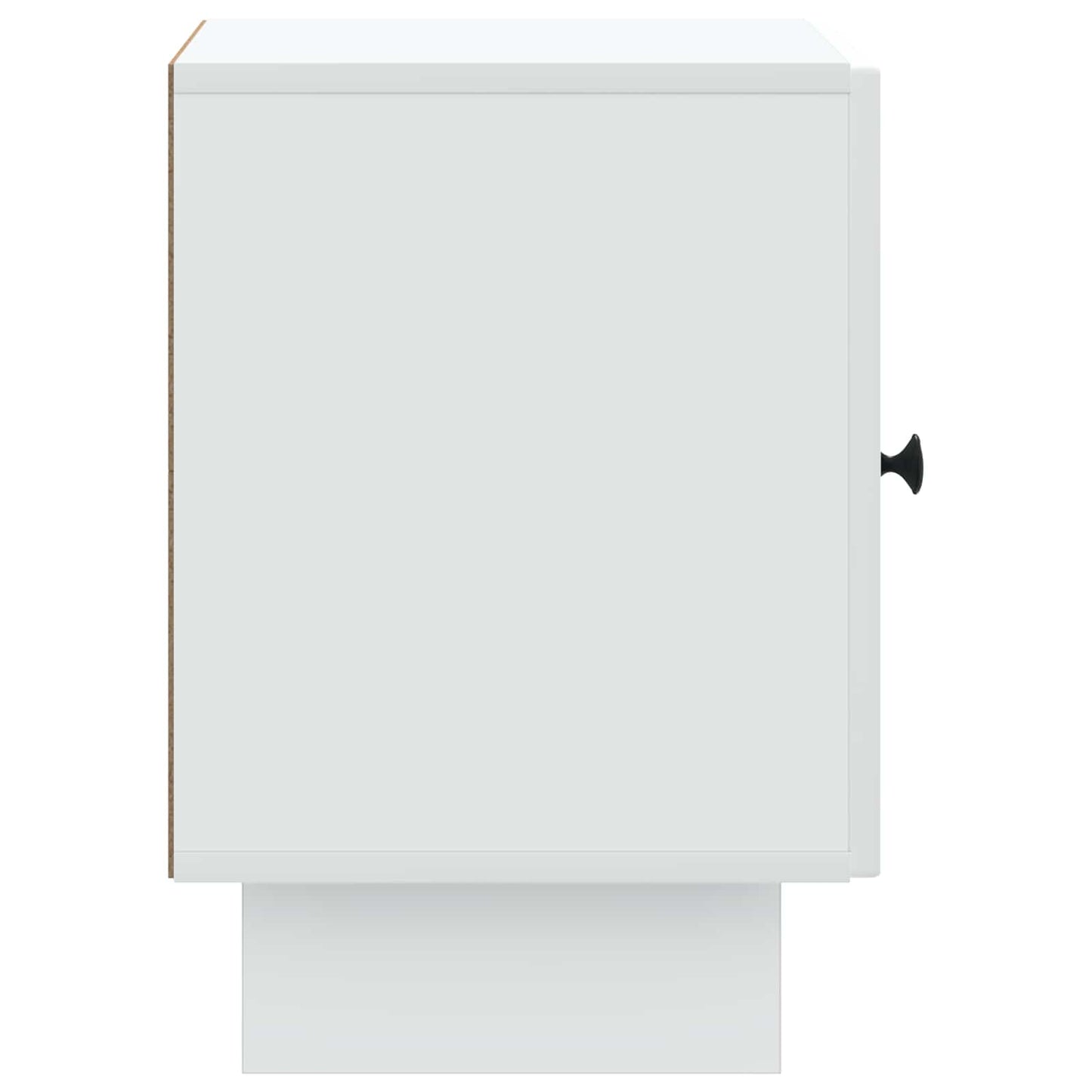 vidaXL Κομοδίνο Λευκό 43 x 34,5 x 50 εκ Επεξεργασμένο Ξύλο