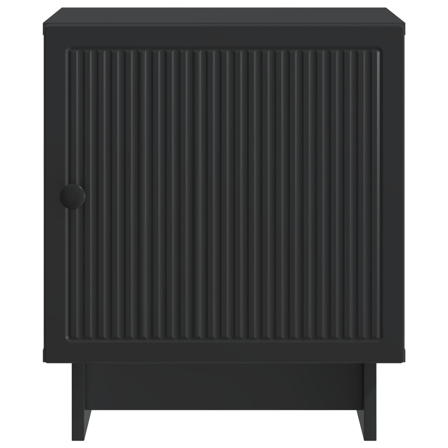 vidaXL Κομοδίνο 2 τμχ. Μαύρο 43 x 34,5 x 50 εκ Επεξεργασμένο Ξύλο
