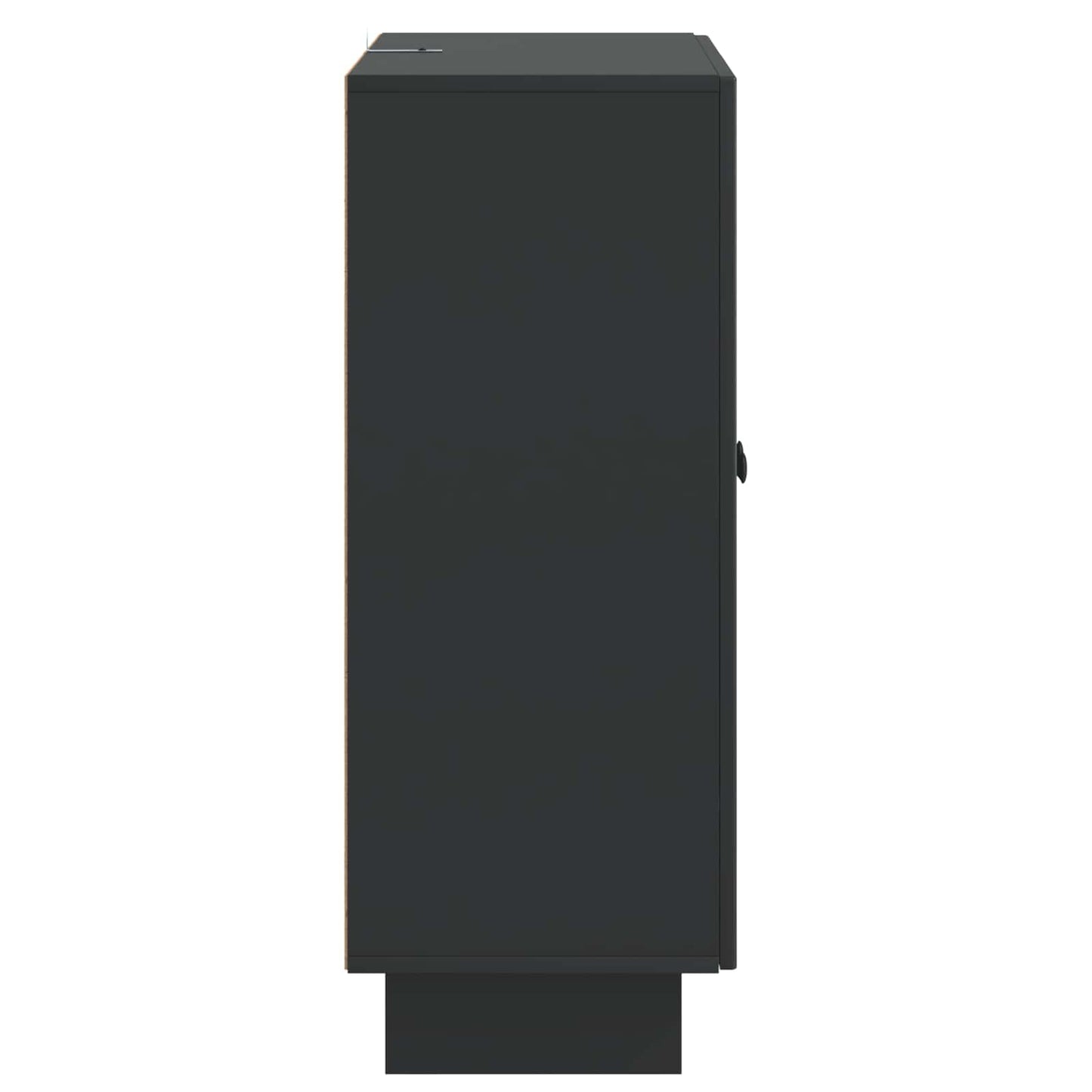 vidaXL Πλαϊνό γραφείο Μαύρο 66 x 34,5 x 90 εκ Επεξεργασμένο Ξύλο