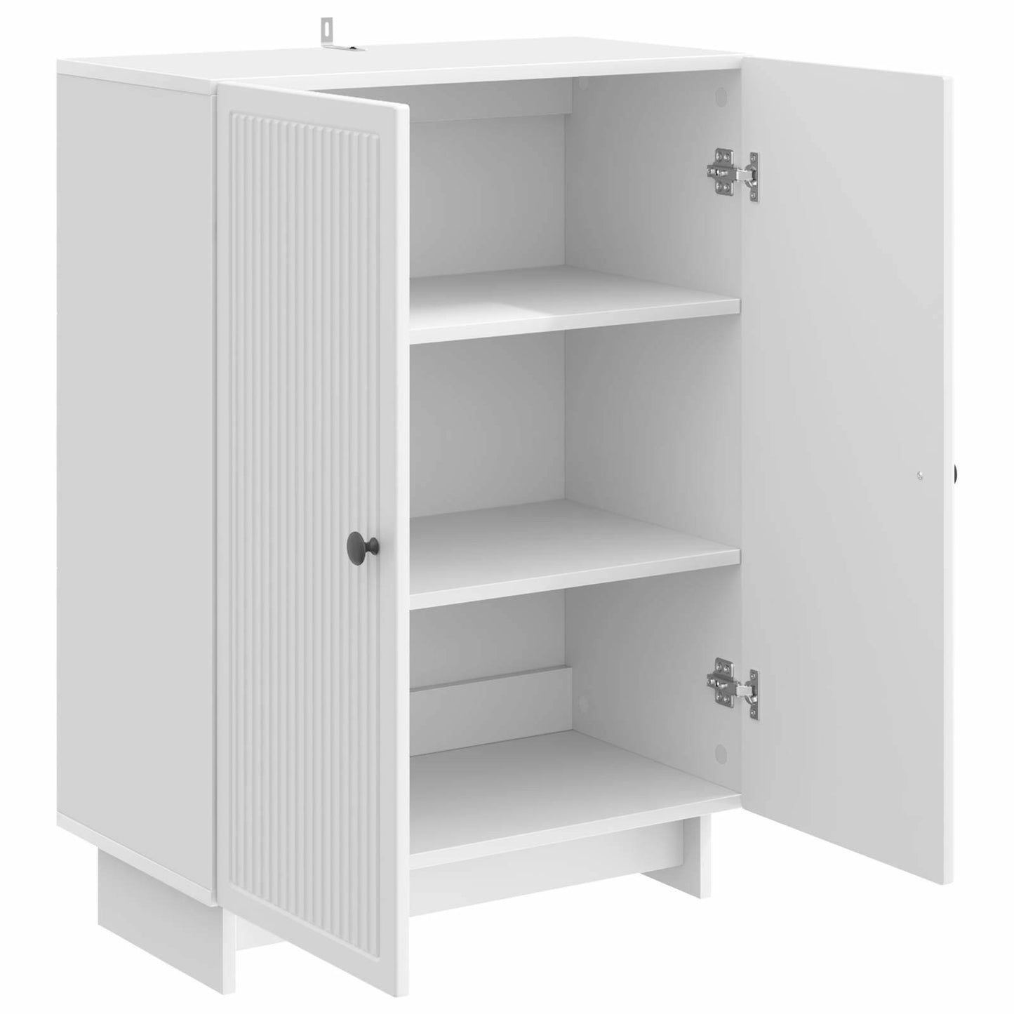 vidaXL Πλαϊνό γραφείο Γυαλιστερό Λευκό 66 x 34,5 x 90 εκ