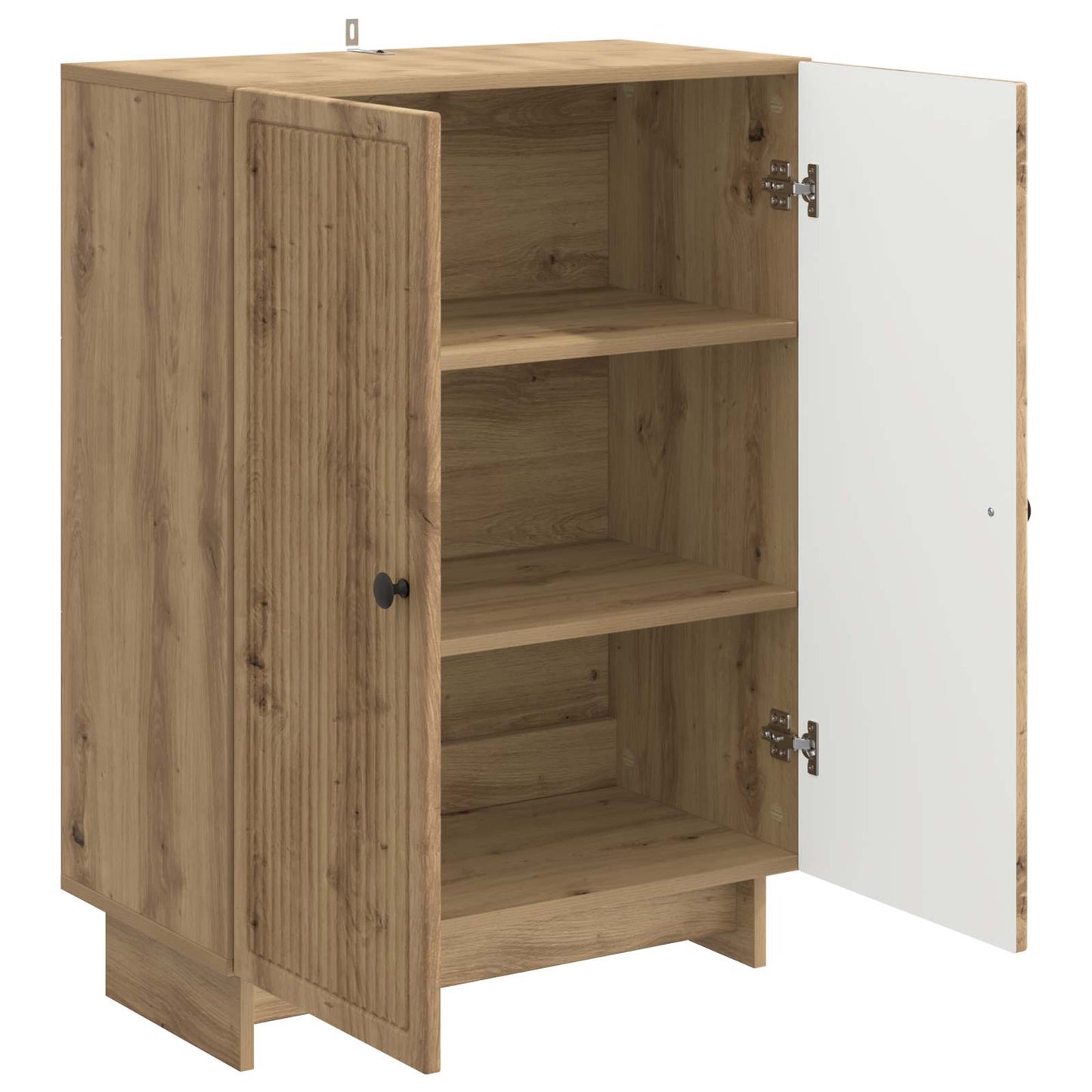 vidaXL Πλαϊνό γραφείο Artisan Δρυς 66 x 34,5 x 90 εκ