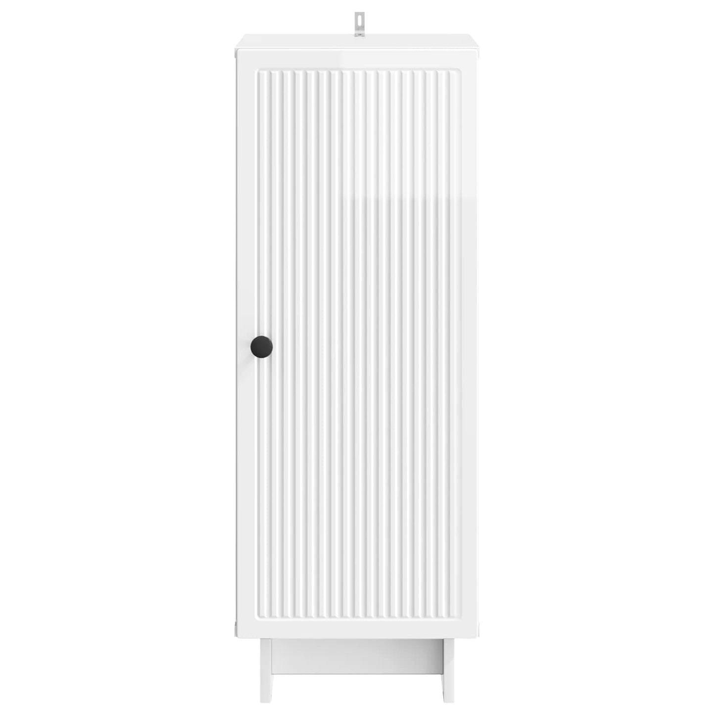 vidaXL Πλαϊνό γραφείο Γυαλιστερό Λευκό 33 x 34,5 x 90 εκ
