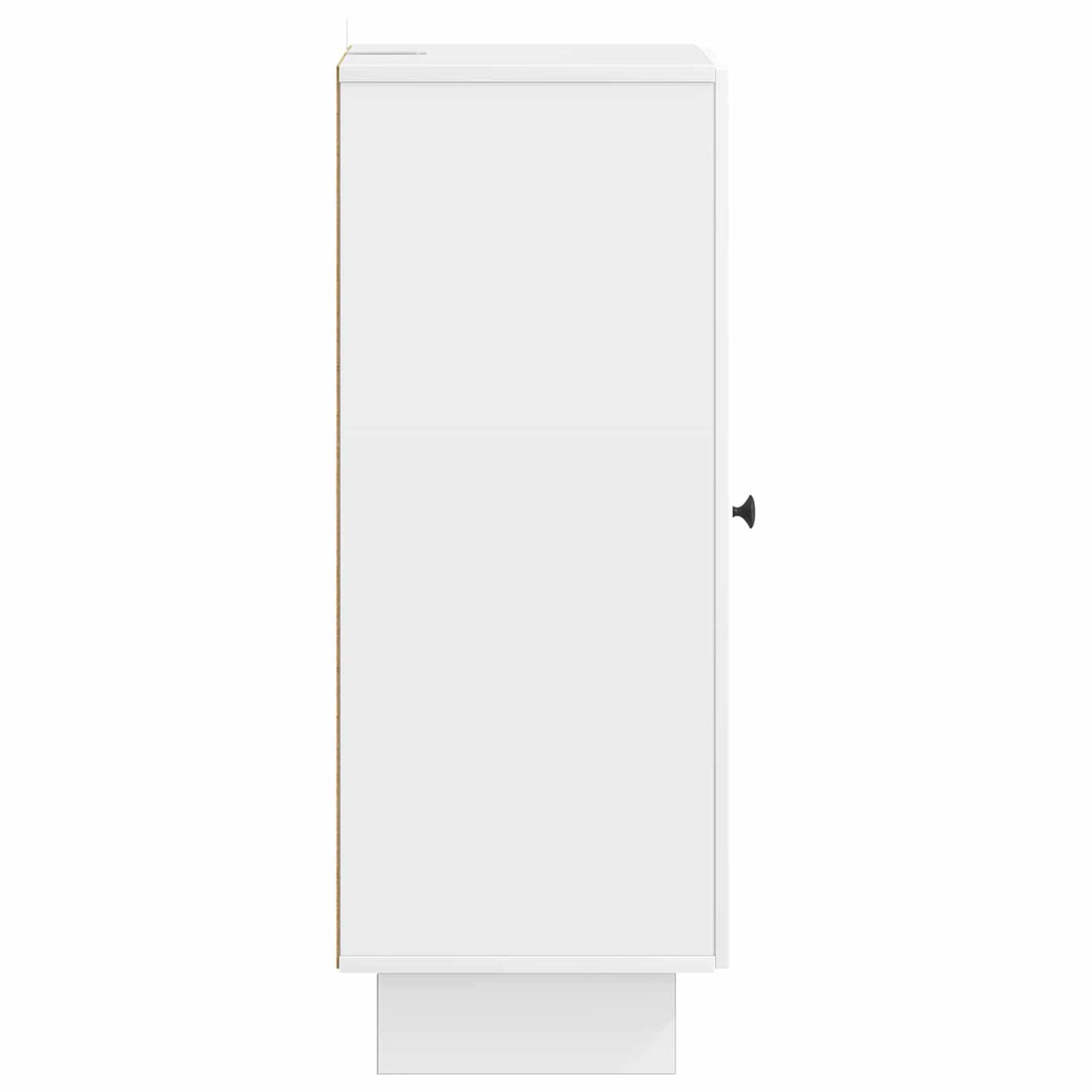 vidaXL Πλαϊνό γραφείο Γυαλιστερό Λευκό 33 x 34,5 x 90 εκ