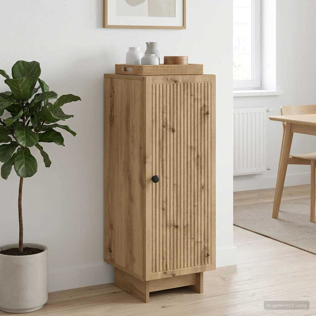 vidaXL Πλαϊνό γραφείο Artisan Δρυς 33 x 34,5 x 90 εκ