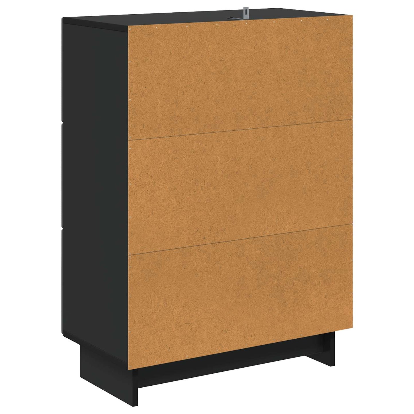 vidaXL Ντουλάπι με Συρτάρια 66 x 34,5 x 90 εκ Επεξεργασμένο Ξύλο Μαύρο