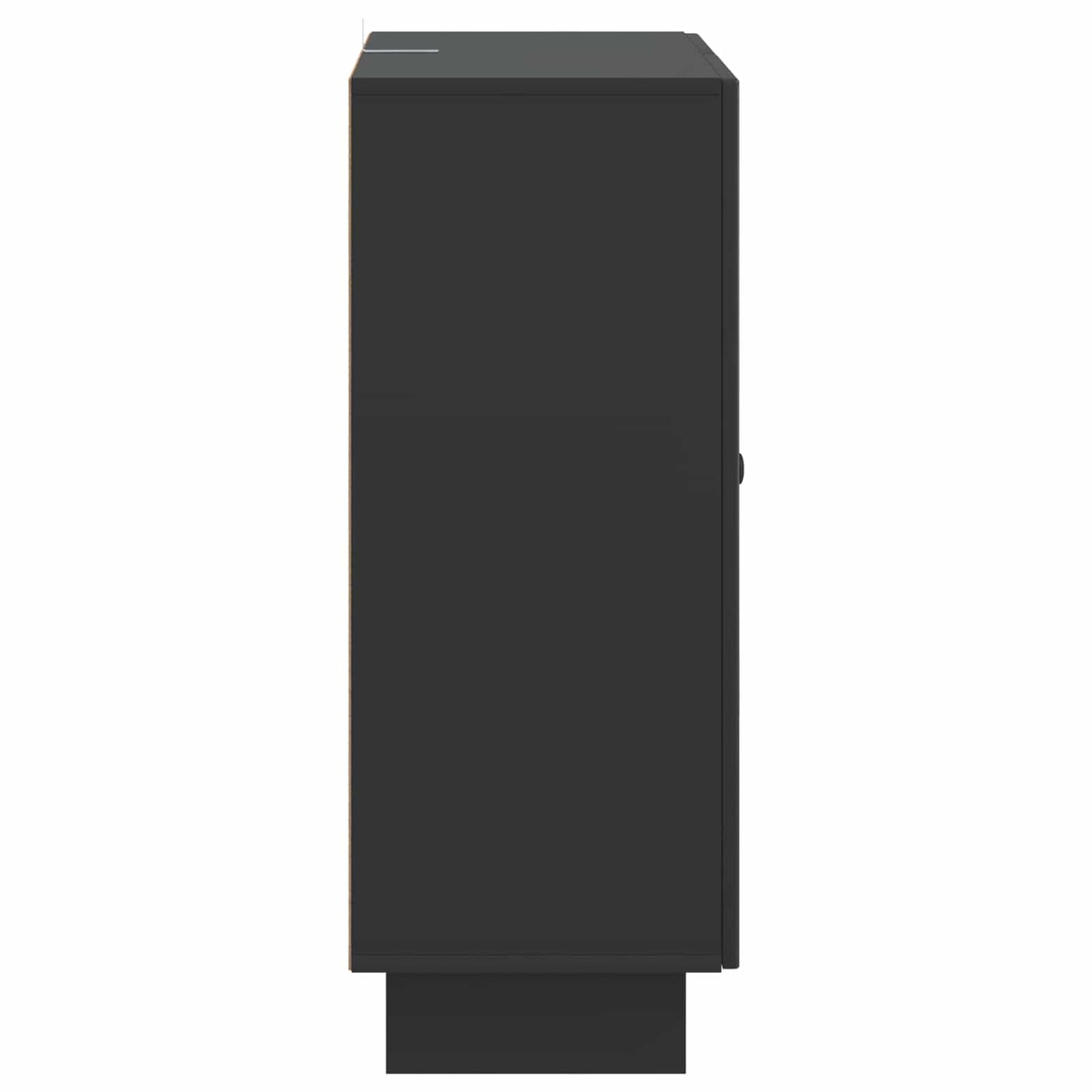 vidaXL Πλαϊνό γραφείο Μαύρο 66 x 34,5 x 90 εκ Επεξεργασμένο Ξύλο