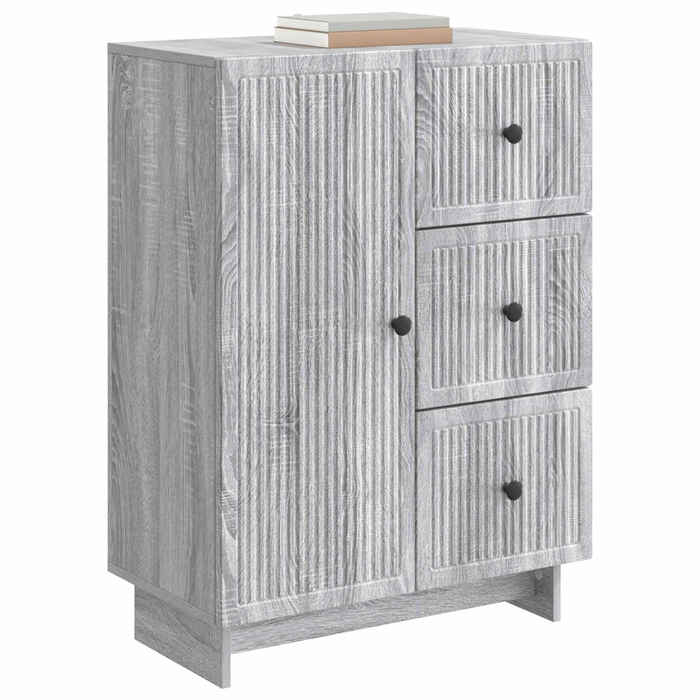 vidaXL Πλαϊνό γραφείο Γκρι Sonoma 66 x 34,5 x 90 εκ Επεξεργασμένο Ξύλο