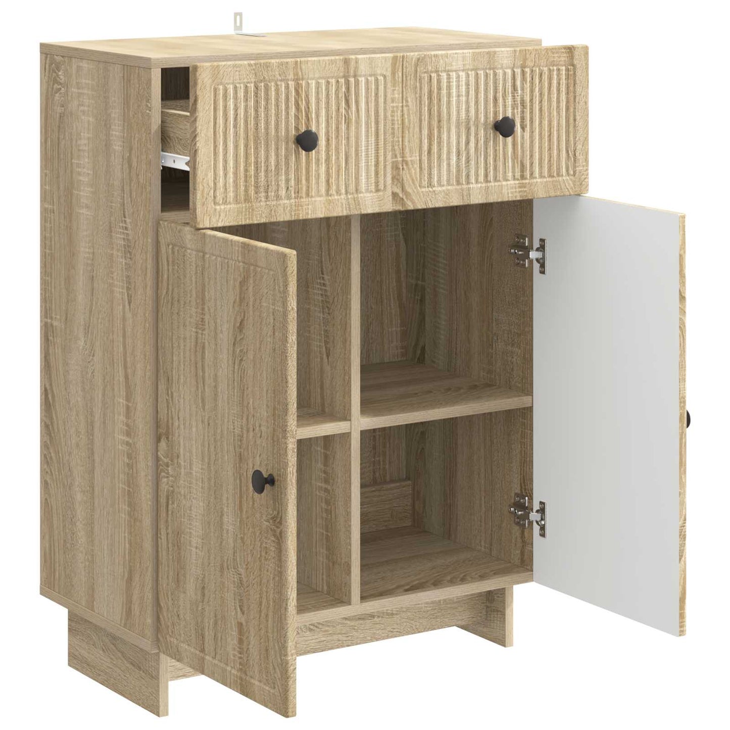 vidaXL Πλαϊνό γραφείο Sonoma Δρυς 66 x 34,5 x 90 εκ Επεξεργασμένο Ξύλο