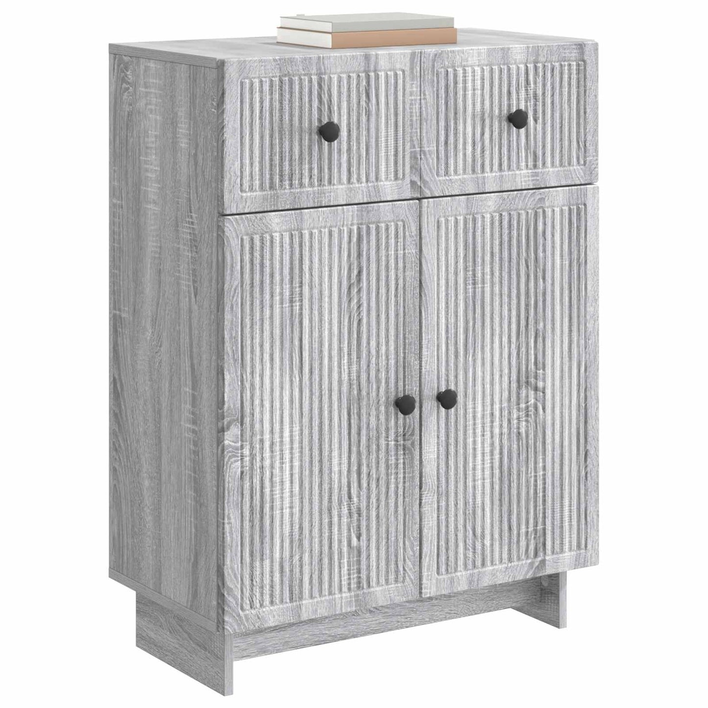 vidaXL Πλαϊνό γραφείο Γκρι Sonoma 66 x 34,5 x 90 εκ Επεξεργασμένο Ξύλο