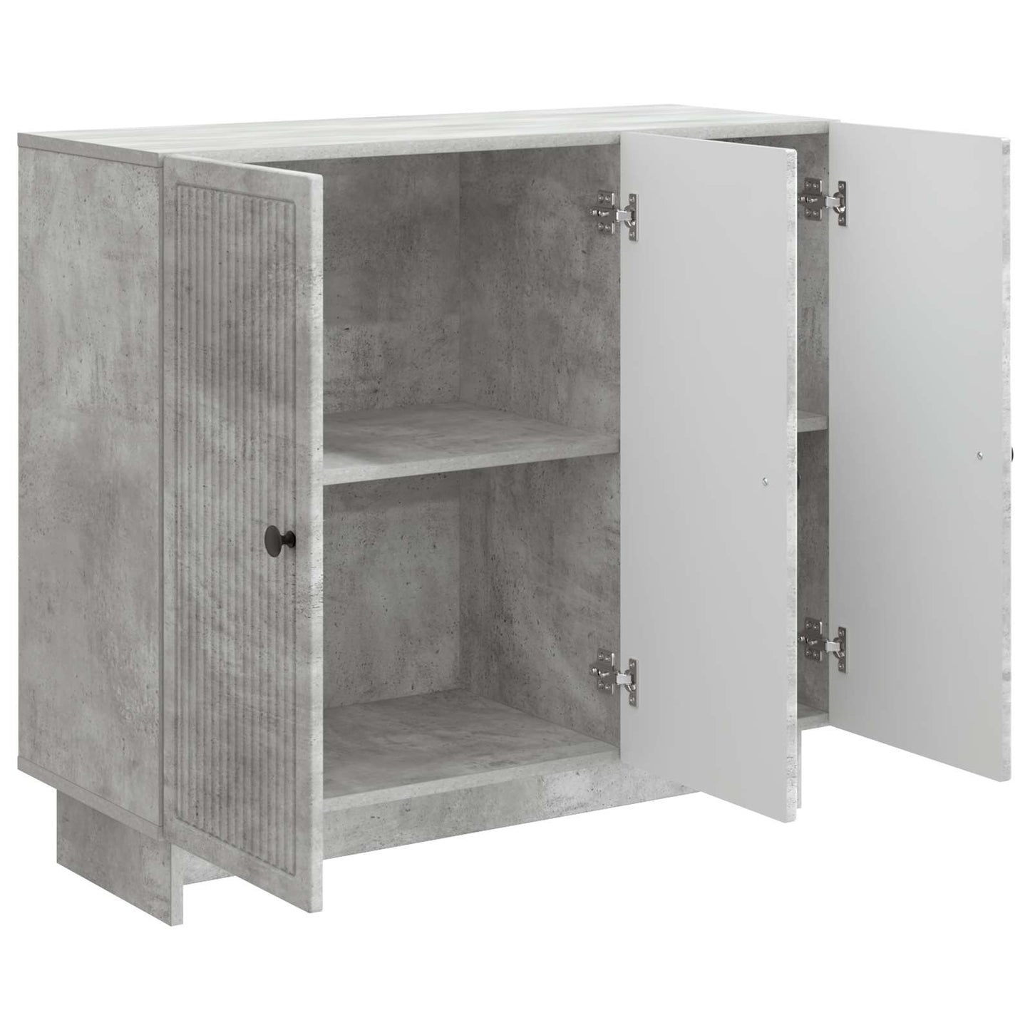 vidaXL Πλαϊνό γραφείο Γκρι Σκυροδέματος 89 x 34,5 x 80 εκ
