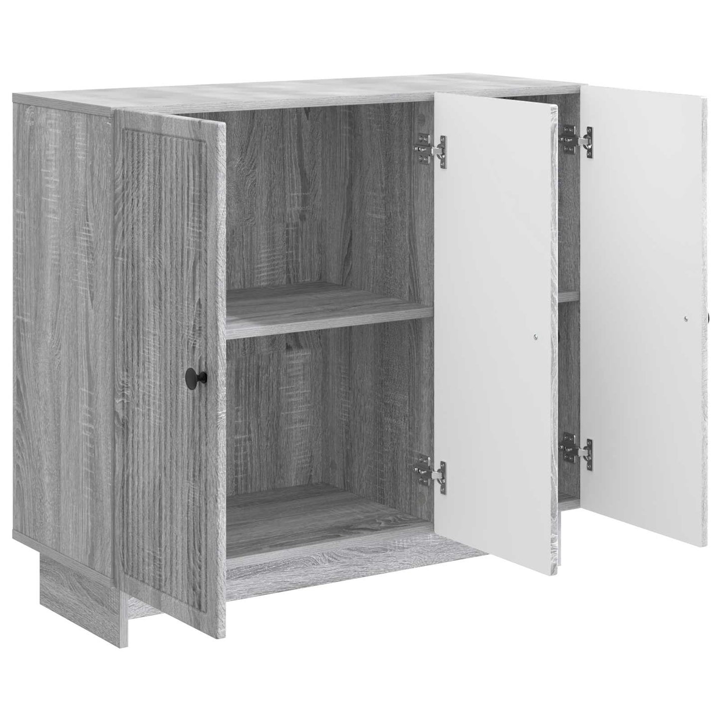 vidaXL Πλαϊνό γραφείο Γκρι Sonoma 89 x 34,5 x 80 εκ Επεξεργασμένο Ξύλο