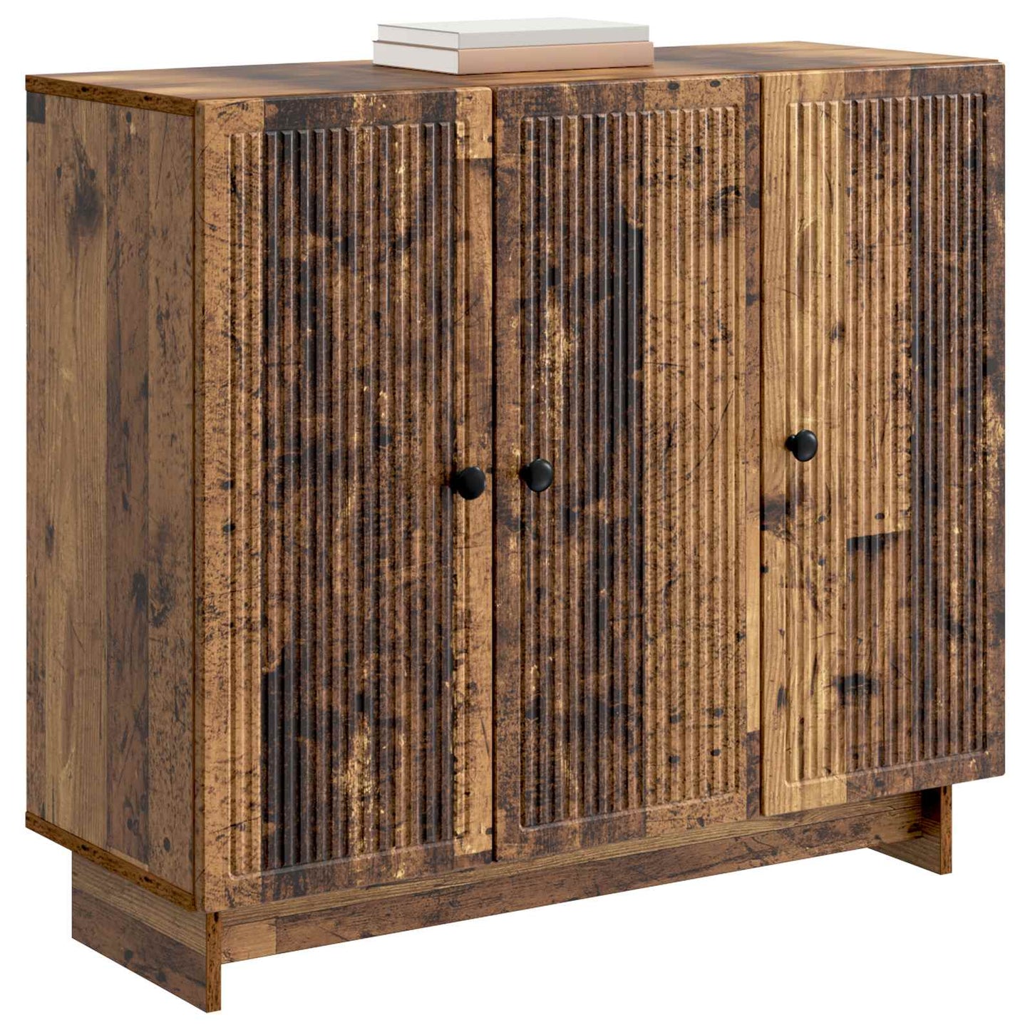 vidaXL Πλαϊνό γραφείο Παλαιωμένο ξύλο 89 x 34,5 x 80 εκ