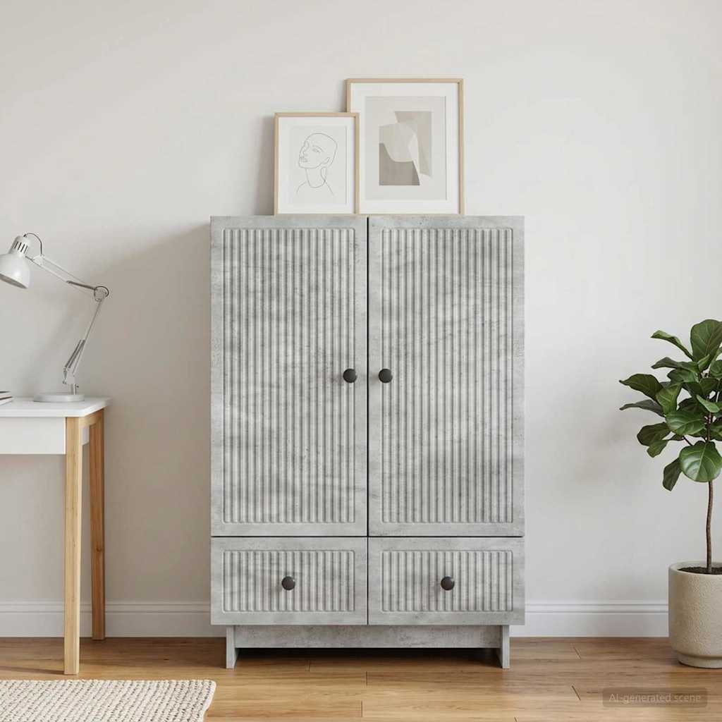 vidaXL Πλαϊνό γραφείο Σκυρόχρωμο Γκρι 66 x 34,5 x 95 εκ.