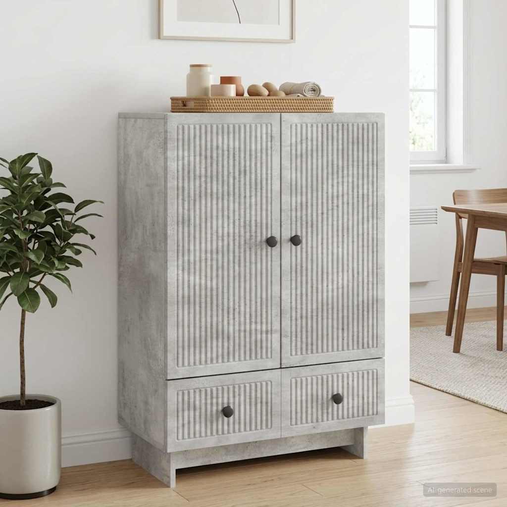 vidaXL Πλαϊνό γραφείο Σκυρόχρωμο Γκρι 66 x 34,5 x 95 εκ.