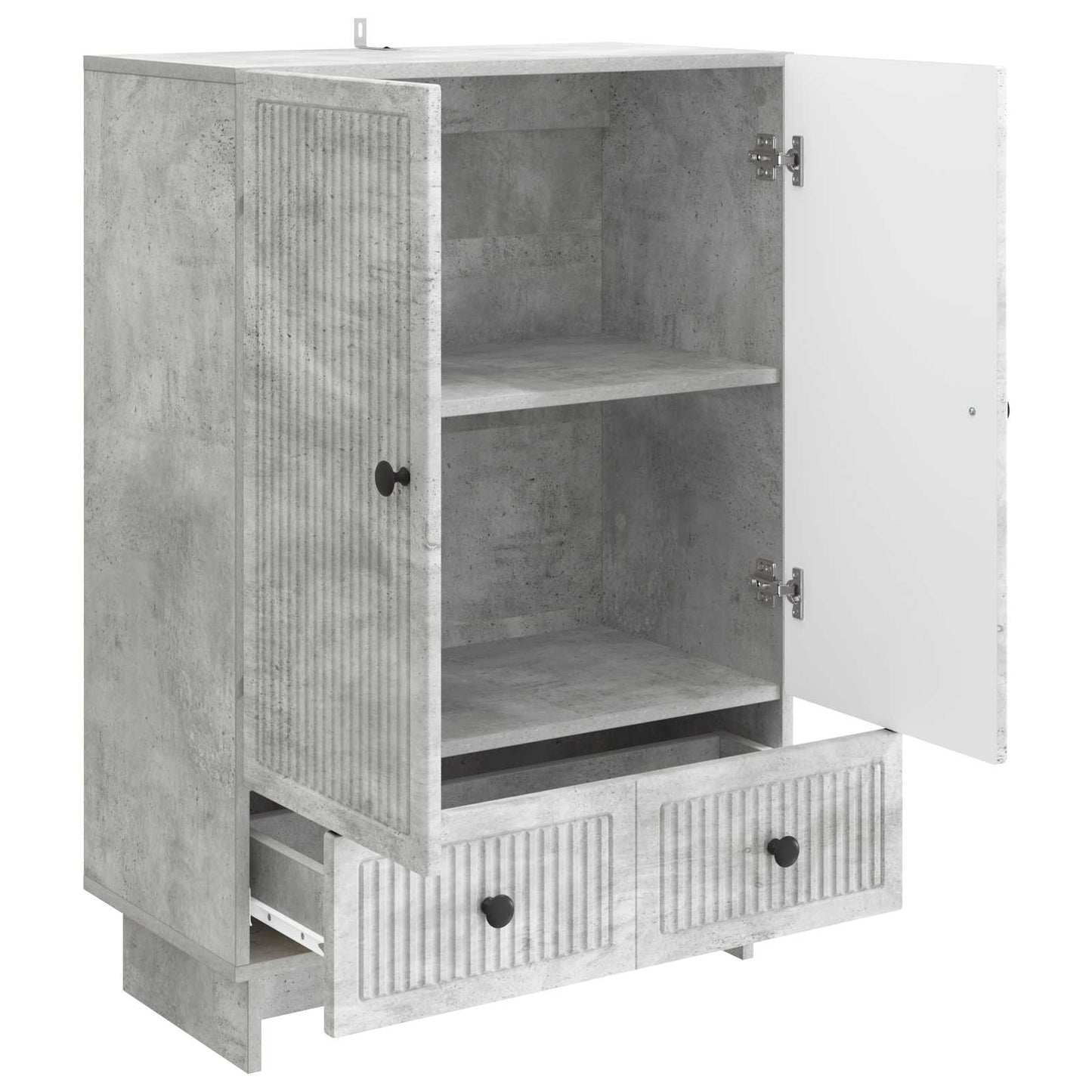 vidaXL Πλαϊνό γραφείο Σκυρόχρωμο Γκρι 66 x 34,5 x 95 εκ.