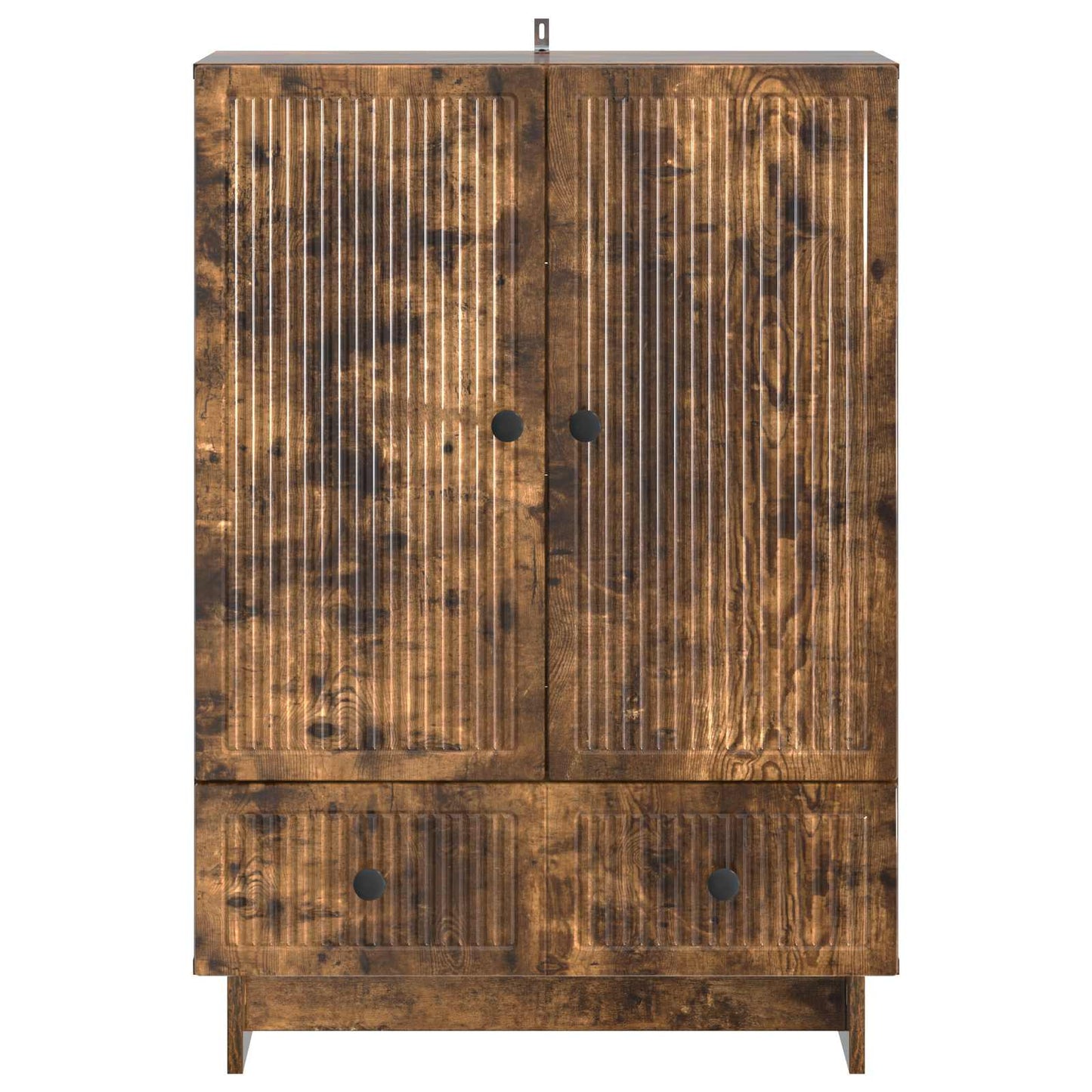 vidaXL Πλαϊνό γραφείο Καπνιστή Δρυς 66 x 34,5 x 95 εκ.