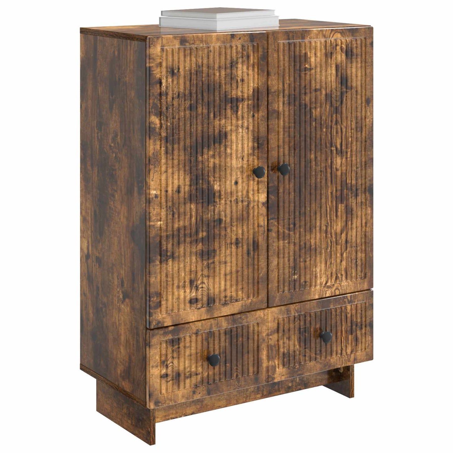 vidaXL Πλαϊνό γραφείο Καπνιστή Δρυς 66 x 34,5 x 95 εκ.