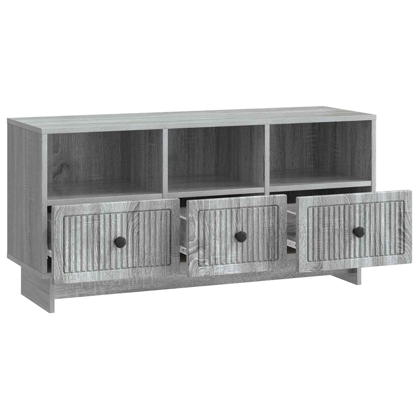 vidaXL Ντουλάπι TV Γκρι Sonoma 102 x 34,5 x 50 εκ. Επεξεργασμένο Ξύλο