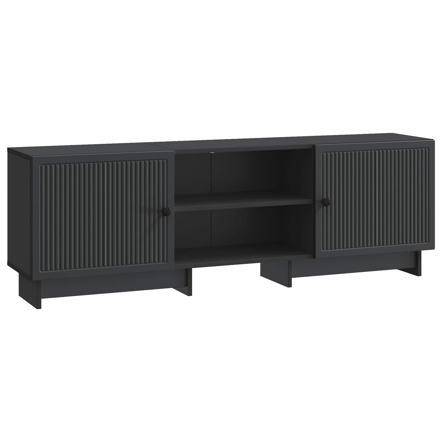 vidaXL Ντουλάπι TV Μαύρο 150 x 31 x 50 εκ. Μηχανικά επεξεργασμένο ξύλο