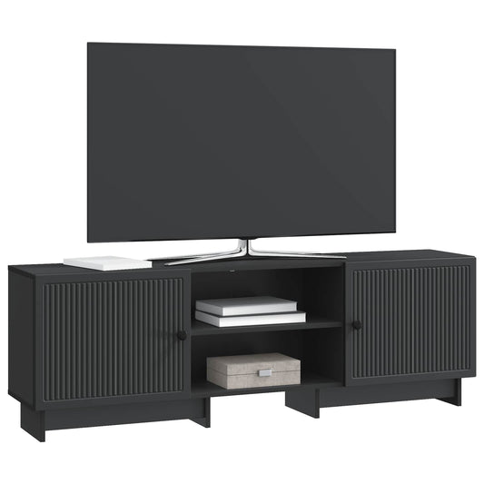 vidaXL Ντουλάπι TV Μαύρο 150 x 31 x 50 εκ. Μηχανικά επεξεργασμένο ξύλο