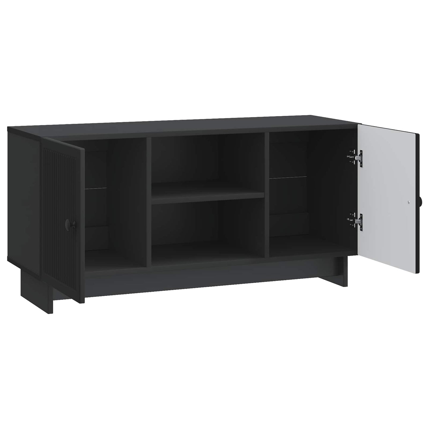 vidaXL Ντουλάπι TV 102 x 34,5 x 50 εκ. Μαύρο Επεξεργασμένο Ξύλο