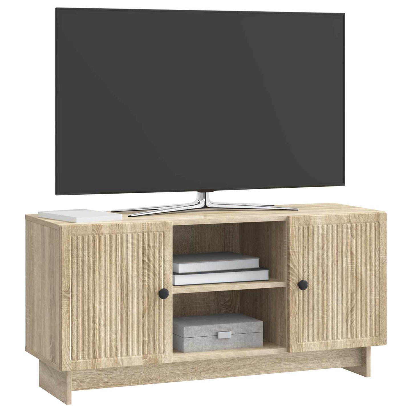 vidaXL Ντουλάπι TV 102 x 34,5 x 50 εκ. Sonoma Δρυς Επεξεργασμένο Ξύλο