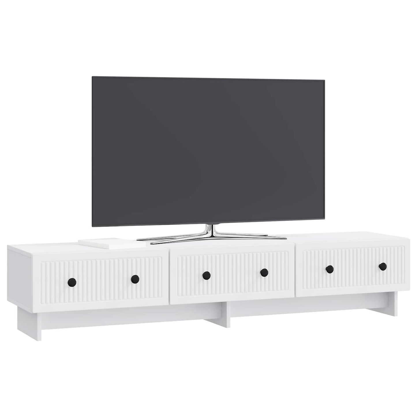 vidaXL Ντουλάπι TV Λευκό 147 x 34,5 x 30 εκ Επεξεργασμένο Ξύλο
