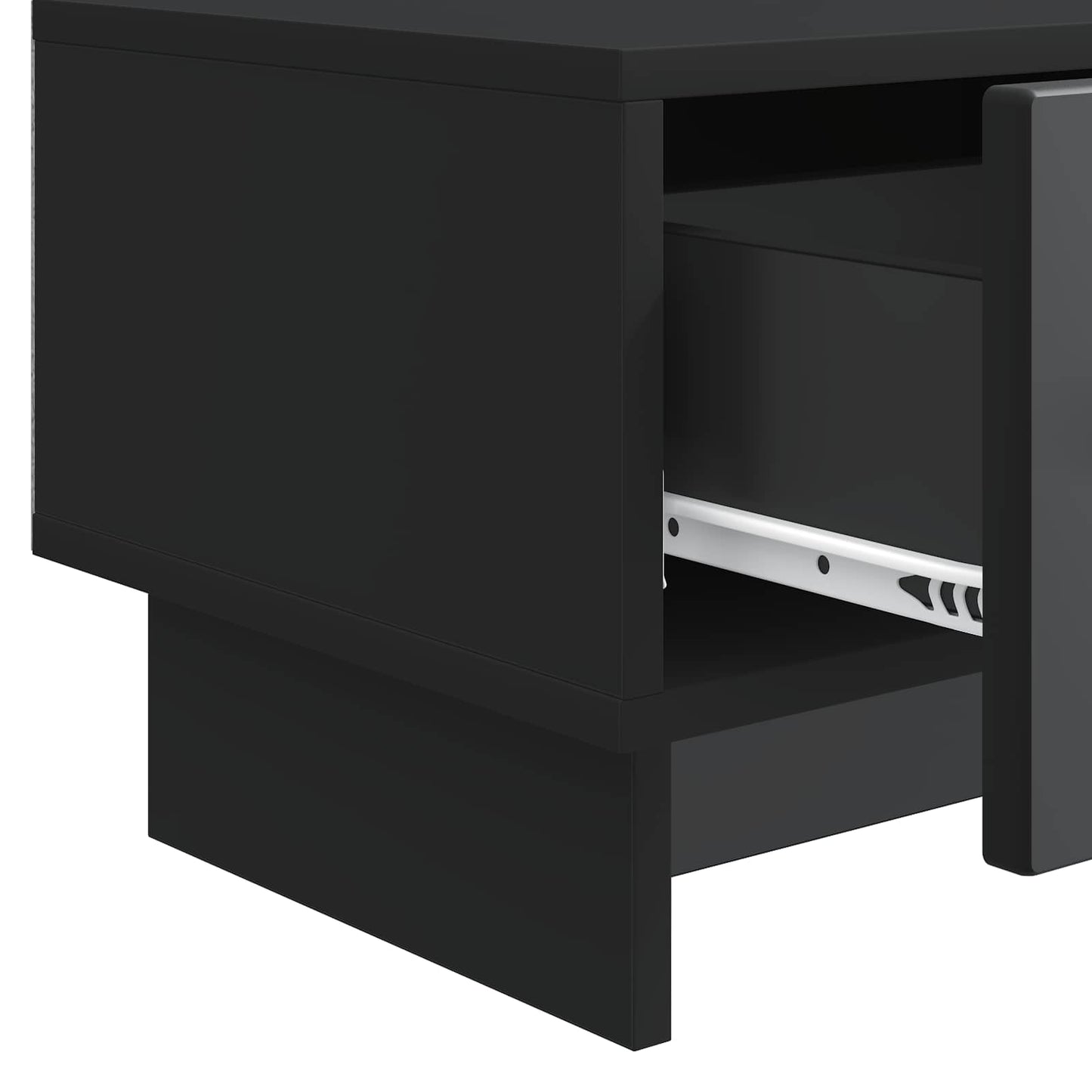 vidaXL Ντουλάπι TV Μαύρο 147 x 34,5 x 30 εκ Επεξεργασμένο Ξύλο
