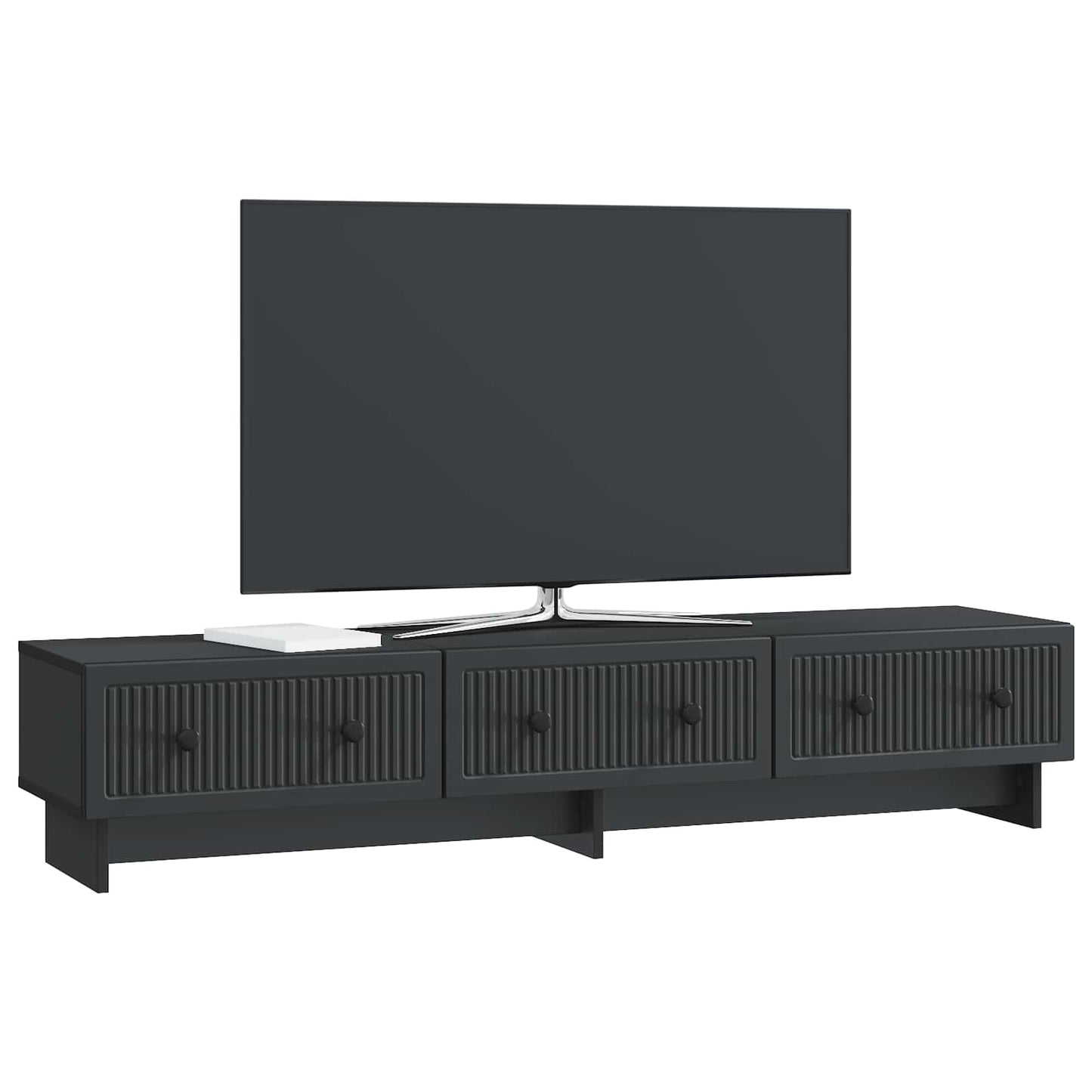 vidaXL Ντουλάπι TV Μαύρο 147 x 34,5 x 30 εκ Επεξεργασμένο Ξύλο
