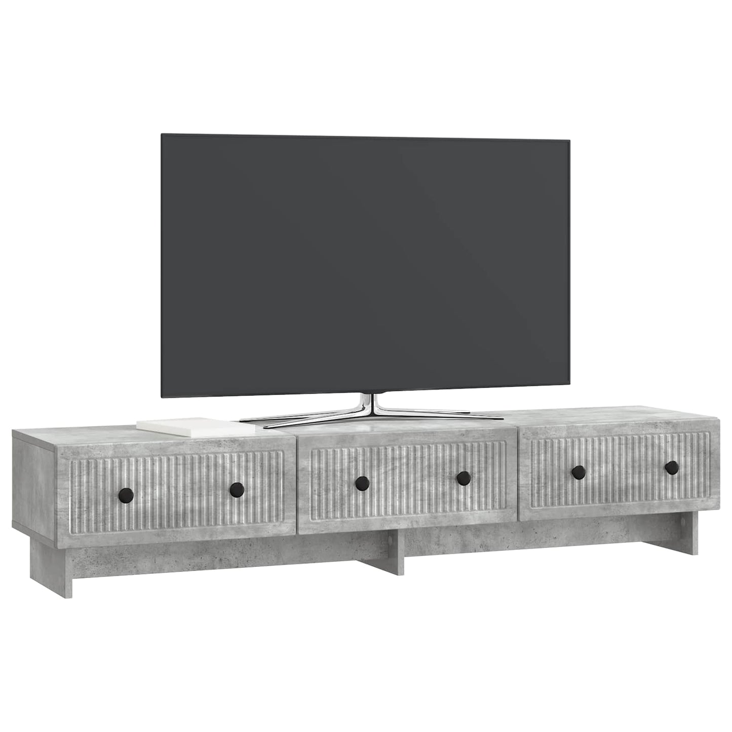 vidaXL Ντουλάπι TV με συρτάρι Γκρι Σκυροδέματος 147 x 34,5 x 30 εκ
