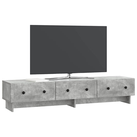 vidaXL Ντουλάπι TV με συρτάρι Γκρι Σκυροδέματος 147 x 34,5 x 30 εκ