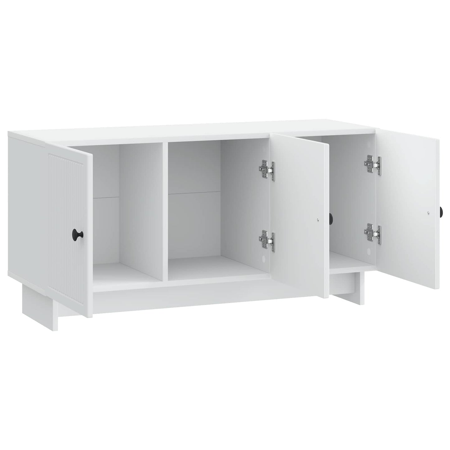 vidaXL Ντουλάπι TV Λευκό 99 x 34,5 x 50 εκ. Επεξεργασμένο Ξύλο