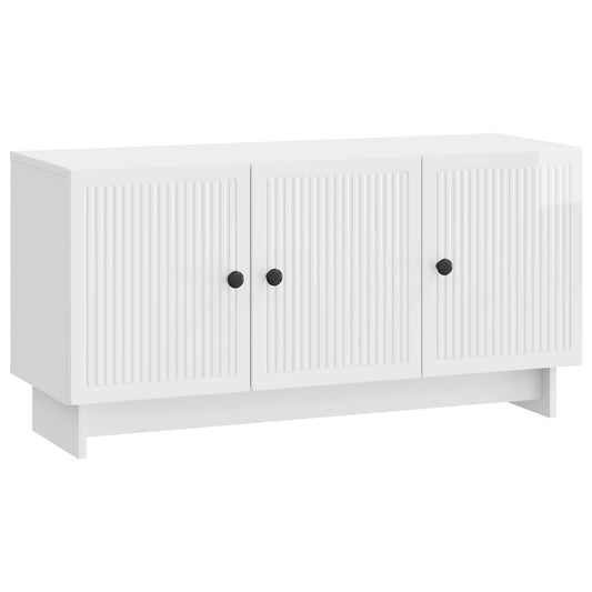 vidaXL Ντουλάπι TV Γυαλιστερό Λευκό 99 x 34,5 x 50 εκ.