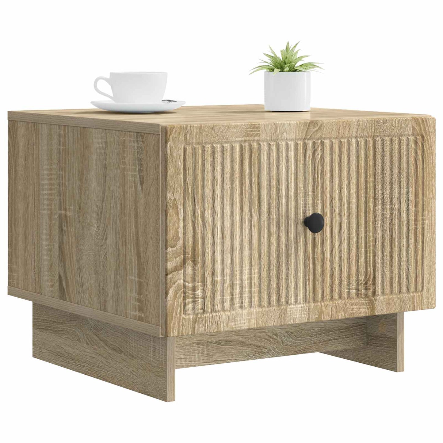 vidaXL Τραπεζάκι σαλονιού με συρτάρι Sonoma Δρυς 49 x 50 x 40 εκ