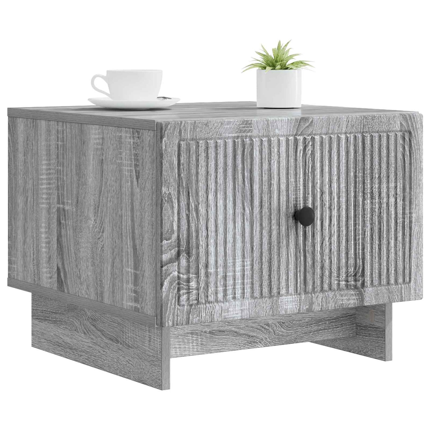 vidaXL Τραπεζάκι σαλονιού με συρτάρι Γκρι Sonoma 49 x 50 x 40 εκ