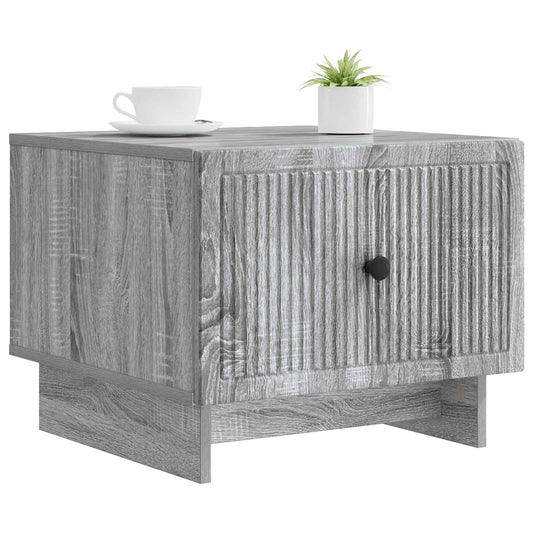 vidaXL Τραπεζάκι σαλονιού με συρτάρι Γκρι Sonoma 49 x 50 x 40 εκ