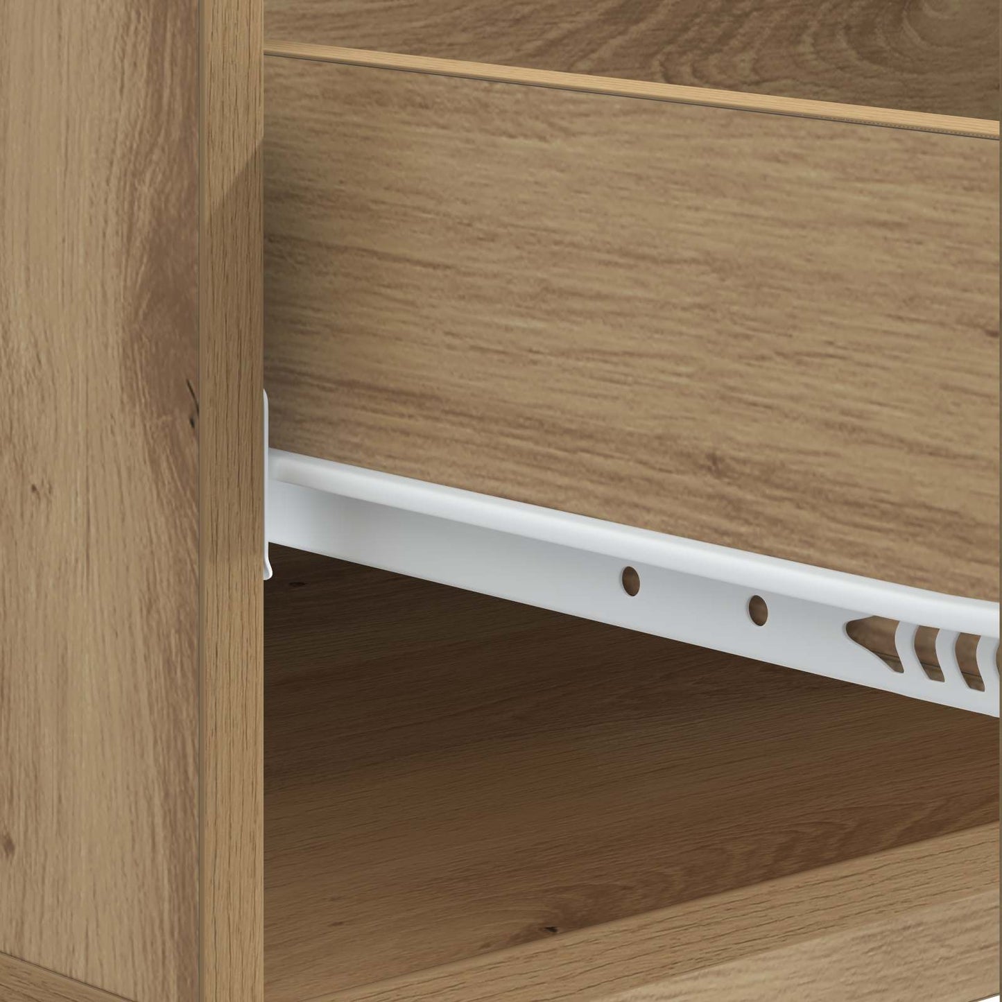 vidaXL Τραπεζάκι σαλονιού με συρτάρι Artisan Δρυς 49 x 50 x 40 εκ