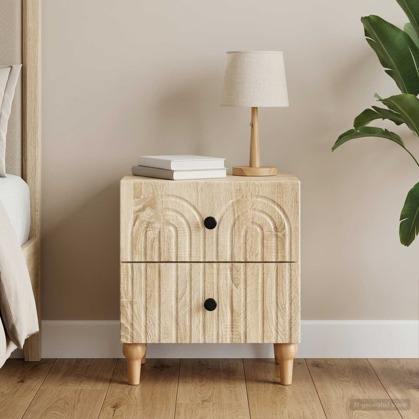 vidaXL Κομοδίνο Sonoma Δρυς 43 x 34,5 x 48 εκ Επεξεργασμένο Ξύλο