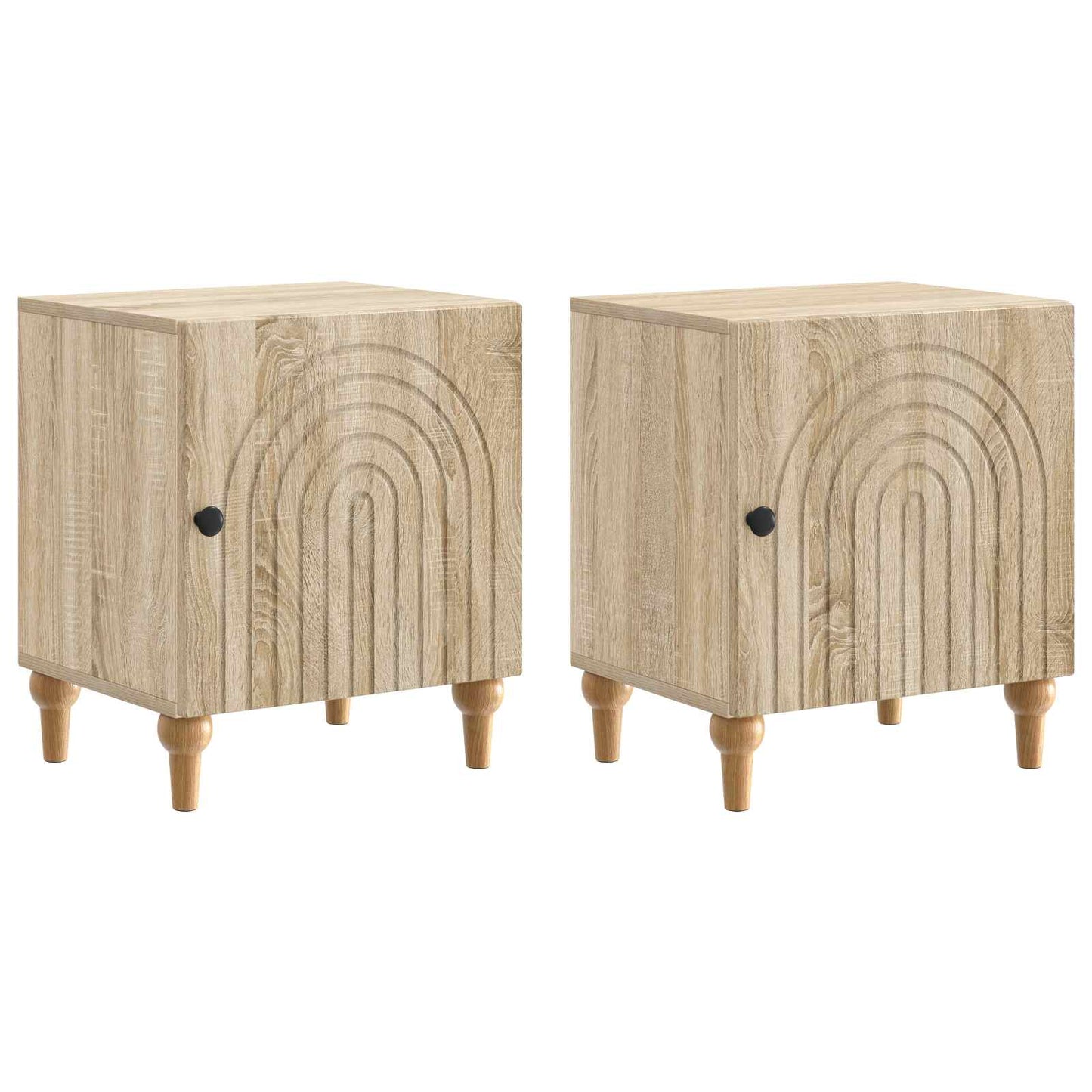 vidaXL Κομοδίνο 2 τμχ. Sonoma Δρυς 43 x 34,5 x 50 εκ