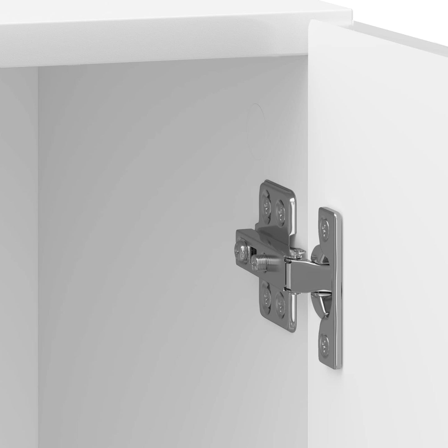 vidaXL Κομοδίνο 2 τμχ. Γυαλιστερό Λευκό 43 x 34,5 x 50 εκ