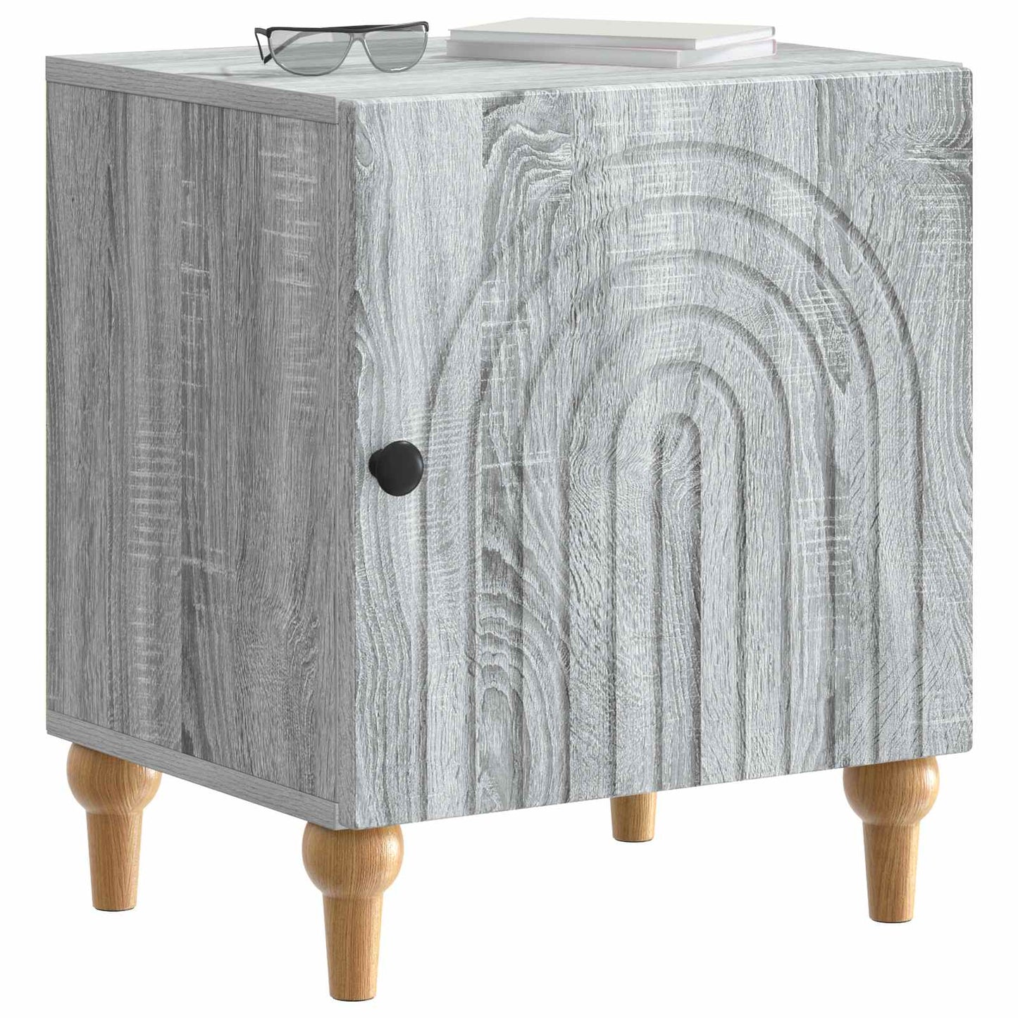 vidaXL Κομοδίνο 2 τμχ. Γκρι Sonoma 43 x 34,5 x 50 εκ