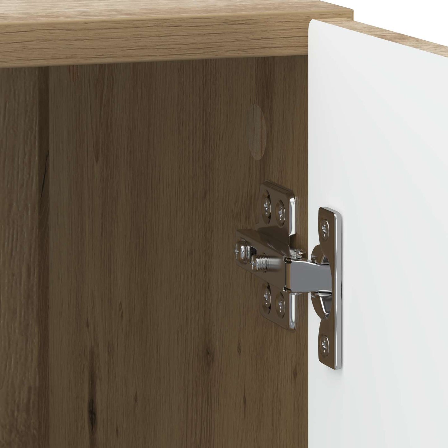 vidaXL Κομοδίνο Artisan Δρυς 43 x 34,5 x 50 εκ Επεξεργασμένο Ξύλο
