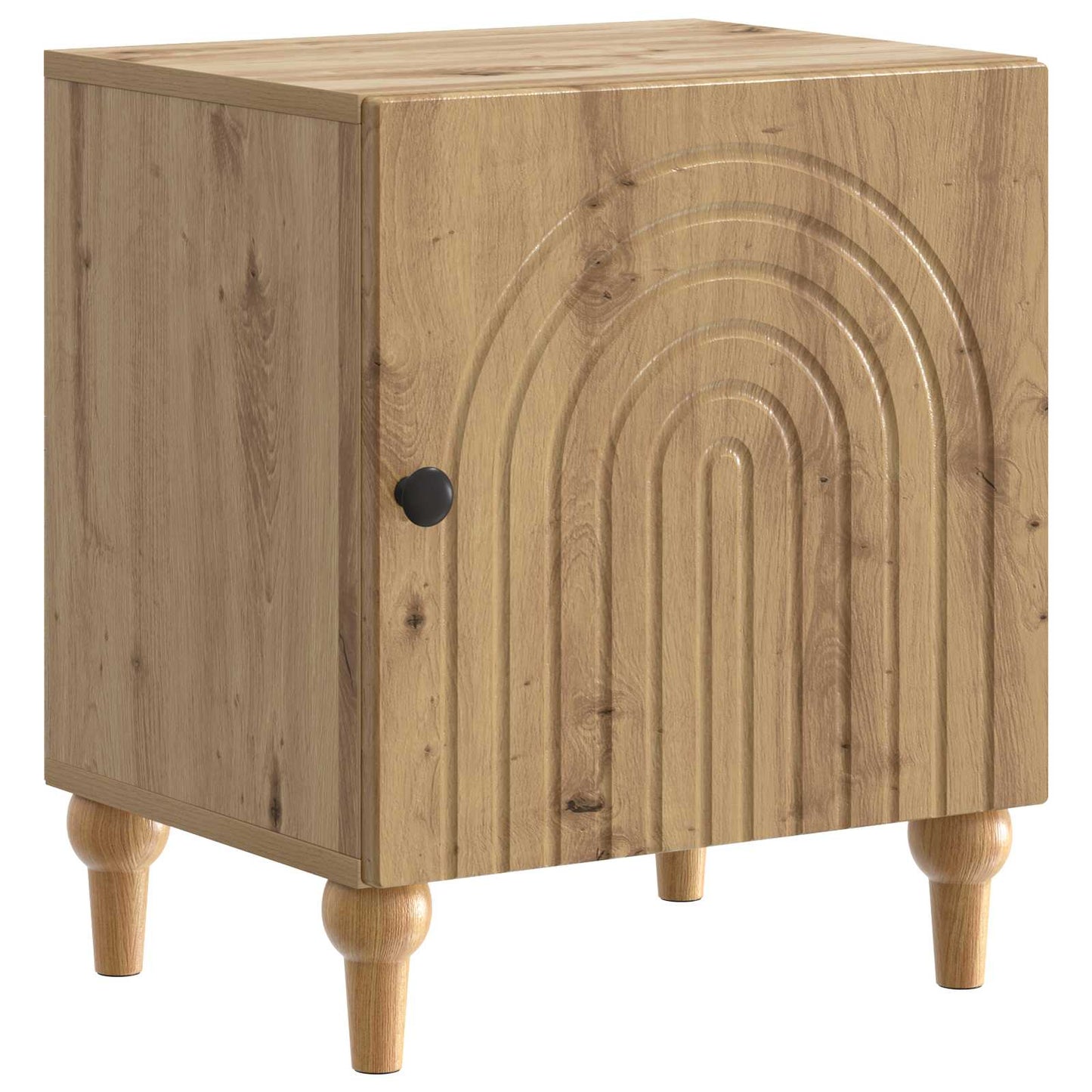 vidaXL Κομοδίνο Artisan Δρυς 43 x 34,5 x 50 εκ Επεξεργασμένο Ξύλο