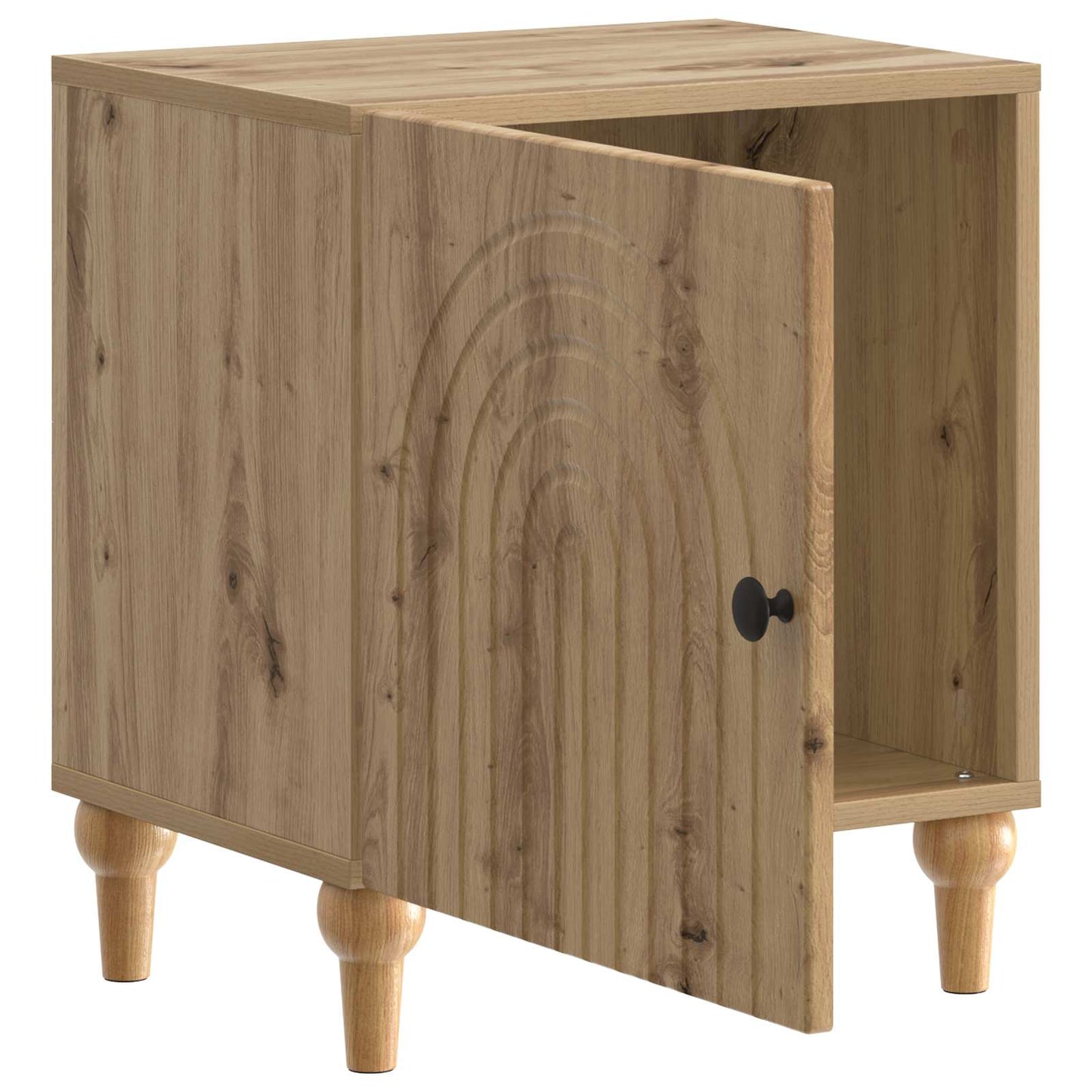 vidaXL Κομοδίνο Artisan Δρυς 43 x 34,5 x 50 εκ Επεξεργασμένο Ξύλο