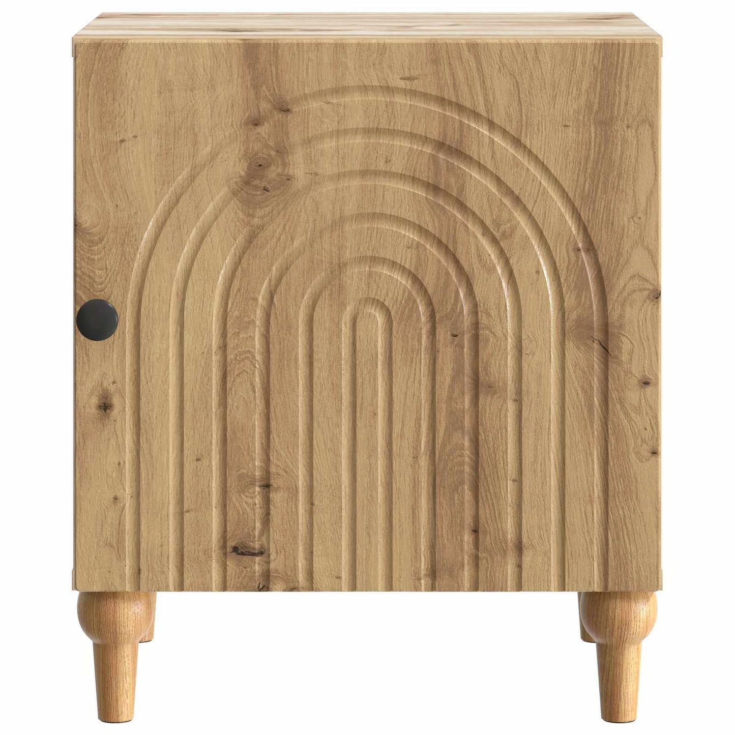 vidaXL Κομοδίνο Artisan Δρυς 43 x 34,5 x 50 εκ Επεξεργασμένο Ξύλο