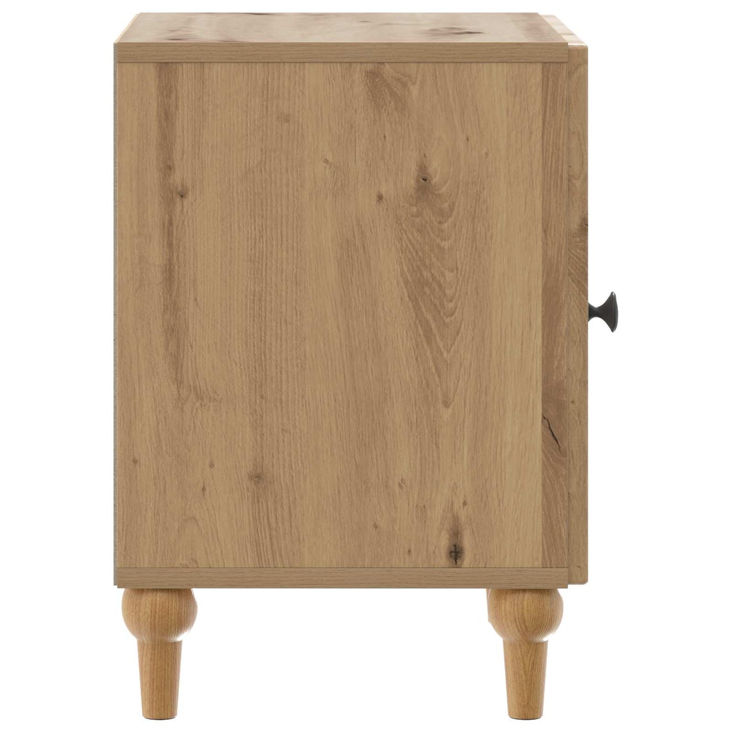 vidaXL Κομοδίνο Artisan Δρυς 43 x 34,5 x 50 εκ Επεξεργασμένο Ξύλο