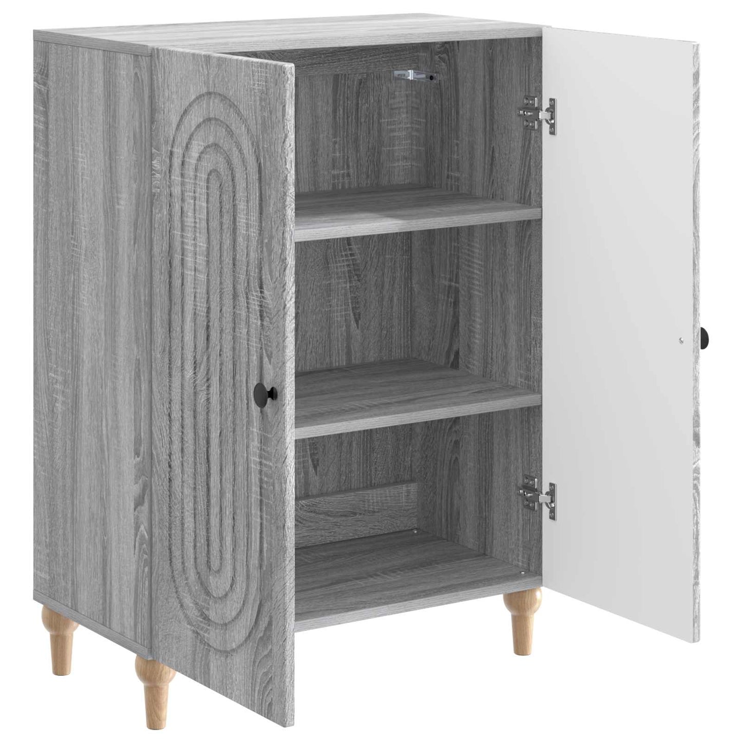 vidaXL Πλαϊνό γραφείο Γκρι Sonoma 66 x 34,5 x 90 εκ Επεξεργασμένο Ξύλο